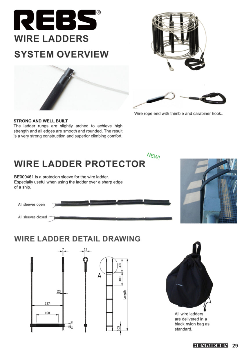 REBS WIRE LADDER, 15.0M W- ATLAS TERMINATIONS – Atlas Devices